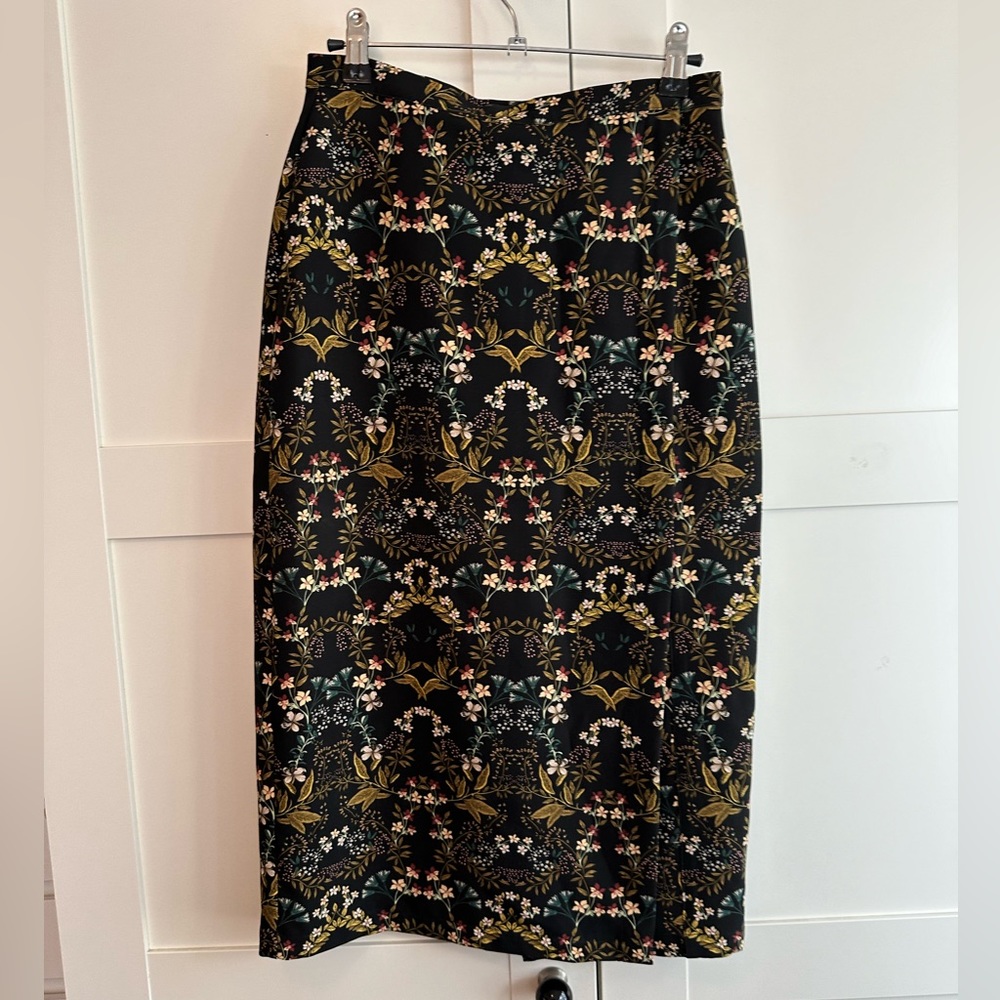 Topshop floral pencil skirt